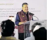  ?? CORTESÍA: GOBIERNO DE HIDALGO ?? Menchaca Salazar exhortó a denunciar cualquier acto de corrupción