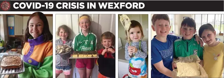  ??  ?? Kate Lawlor displays her baking skills.
Molly, Charlie and Shay O’Carroll.
Seren Phelan, aged 3.
Martin (11), Darragh (9) and Sarah (8) Peters from Bunscoil Loreto.