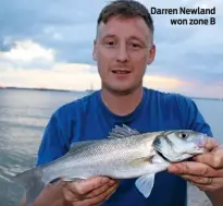  ??  ?? sea angler Darren Newland won zone B issue 574