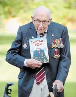  ?? CHRIS JACKSON GETTY IMAGES FILE PHOTO ?? British Second World War veteran Capt. Sir Tom Moore, who raised millions for the British health service during the coronaviru­s pandemic, died after being diagnosed with COVID-19.