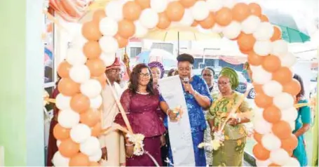  ??  ?? L-R: The Chairman of Grande Oakbridge Montessori School, Lekki school, Mr. Yinka Obalade, Director, Mrs. Hannah Royeke Obalade, Director General, Office of Quality Assurance Office, Lagos State Ministry of Education, Mrs. Ronke Shoyonbo and the...