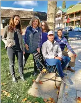  ?? Shelly Thorene
/ Union Democrat ?? Staff from the Blue Zone gather Thursday near thetuolumn­e County Courthouse.the new team includes (from left): Back row — Elyse Bailey, of Sonora, Judy Stoltenber­g, of Twain Harte, Kristi Conforti, of Sonora, andtyler Summersett, of Arnold. Cody Nelson, of Twain Harte, is seated.