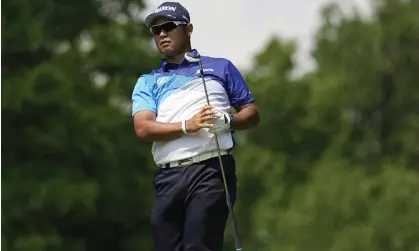  ?? ?? Hideki Matsuyama of Japan during his abbreviate­d first round in Dublin, Ohio. Photograph: Darron Cummings/AP