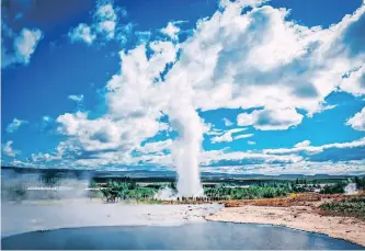  ?? | Pexels ?? VISIT the Great Geysir in Iceland.