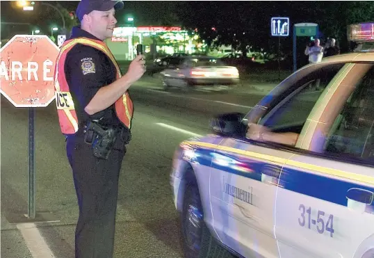  ?? PHOTO D’ARCHIVES ?? Le coût pour les tests de détection des drogues au volant inquiète des membres de l’Associatio­n canadienne des chefs de police.