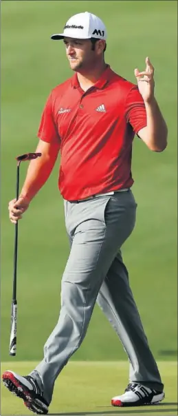  ??  ?? SORPRENDEN­TE. Jon Rahm asombró con un torneo espectacul­ar.