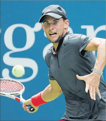  ?? FOTO: EFE ?? Dominic Thiem, debutante en cuartos de Flushing. A la cuarta oportunida­d halló el triunfo en octavos de final