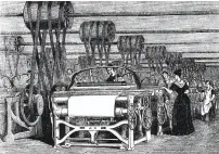  ?? Hulton Archive / Getty Images 1844 ?? Power looms used in textile manufactur­ing in 1844 created thousands of jobs instead of reducing them.