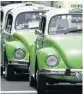  ?? PHOTO: REUTERS ?? Green machines . . . Volkswagen Beetle taxis stand in heavy traffic in Mexico City in 2003.