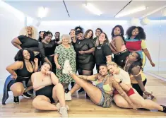  ??  ?? Journey of discovery: Miriam Margolyes met with members of Curve Catwalk