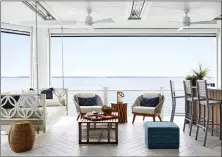 ?? PHOTO BY STACY ZARIN GOLDBERG ?? When designing this waterfront home in Ocean City, Maryland, the owners used coastal colors, which is always a good rule.