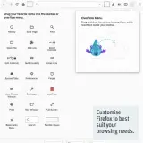  ??  ?? Customise Firefox to best suit your browsing needs.