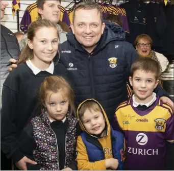  ??  ?? Kacey, Holly, Craig and Jack Coleman from Barntown and Davy Fitzgerald.