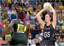  ?? PHOTO: GETTY IMAGES ?? Goal shoot Bailey Mes was among the Silver Ferns’ best in their Quad Series opener against South Africa.