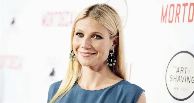  ?? Dan steinberg / invision / ap images ?? Gwyneth Paltrow: wrong about some stuff, or wrong about everything?