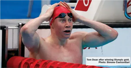  ?? Photo: Simone Castrovill­ari ?? Tom Dean after winning Olympic gold.