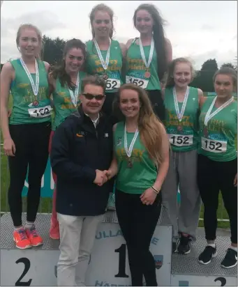  ??  ?? Some members of the womens Kerry Athletics team that finished third in division 1 of the Glo Health National league final.