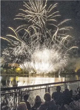  ?? KAYLE NEIS/FILES ?? The Nutrien Fireworks Festival on Friday and Saturday is expected to attract large crowds. The event begins at 9:30 p.m. in River Landing.
