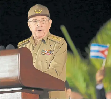  ?? DPA ?? Poder. Raúl Castro no se despide del todo. Seguirá liderando el poderoso Partido Comunista de Cuba.