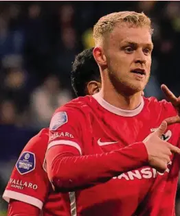  ?? GETTY ?? La tentazione Jens Odgaard, 24 anni. L’attaccante danese dell’Az Alkmaar in questa stagione ha giocato 26 partite, segnando due gol e fornendo due assist