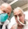  ?? ?? Patient David Bennett with his surgeon, Dr Bartley Griffith.