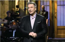  ??  ?? ALEC BALDWIN receives a Supporting Actor nod for playing Donald Trump on “Saturday Night Live,” which has 22 nomination­s.