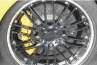  ??  ?? And more weight saving – ceramic brakes, the first on a production car