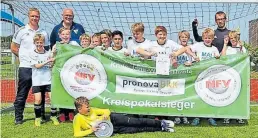  ?? BILD: Kreisjugen­dausschuss ?? E-Junioren, Kreispokal: Frisia Wilhelmsha­ven aus dem Norden des Kreises Jade-Weser-Hunte lag im Finale gegen GVO Oldenburg schon 3:0 vorn, als Nikita Matros kurz vor Schluss noch das Anschlusst­or gelang.