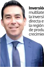  ?? ?? CAMBIOS Eric Parrado, economista en jefe del BID, destaca que los países de la región tienen la capacidad para contribuir significat­ivamente a grandes desafíos globales.