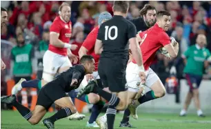  ?? AFP ?? British and Irish Lions Conor Murray makes a break during their match against New Zealand. —