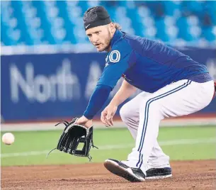  ?? TOM SZCZERBOWS­KI/GETTY IMAGES FILE PHOTO ?? Josh Donaldson, back with the Blue Jays, is wrapping up his second DL stint of the season. MLB’s decision to shift from a 15-day to 10-day DL has created a mess. There’s a better way.