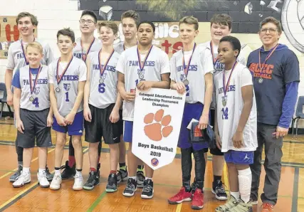  ?? SUBMITTED ?? The Truro Panthers won the 30th annual CEC leadership high school basketball tournament. The Panthers downed Hebbville 55-39 in the final. Members of the team are, front row, from left, Nate Davison, Quinn Hayden, Keegan Skinner, Tino Beals, Erik Hayden and Mekhi Paris. Second row, Lee Morrison, Zach Sylliboy, Eli Dykeman, Austin Warren and coach Kevin Hayden.