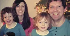  ??  ?? Stephen Teap (also pictured far left) and his late wife Irene (also pictured left) with their sons Noah and Oscar on Christmas Eve 2016 – months before she died.
