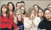  ?? REUTERS ?? ■ Victims and others during a hearing of USA gymnastics.