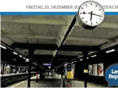  ??  ?? Die S8 fuhr eine Minute zu früh vom Bahnhof Enge in Zürich ab.