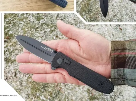  ??  ?? Right: The Pentagon XR is a good-sized folder for defense use.