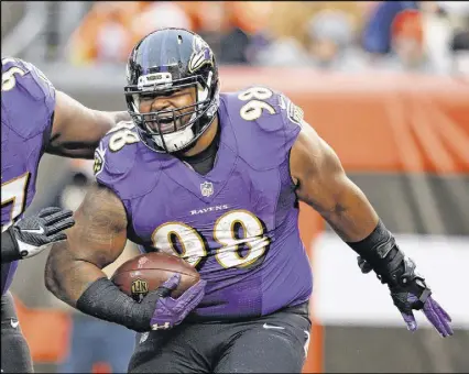  ?? AP PHOTO ?? Having overcome a malady that won’t show up on any injury report, Ravens defensive tackle Brandon Williams, shown during the 2017 season, is ready to resume his lucrative NFL career.