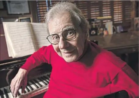  ?? Ricardo DeAratanha Los Angeles Times ?? COMPOSER Lalo Schifrin says he has his Governors Awards acceptance speech all ready to go. “It’s written in C-sharp minor,” he says.