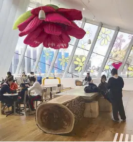  ??  ?? Flower power: K-pop star G-Dragon designed his GD Café on Jeju Island, South Korea.