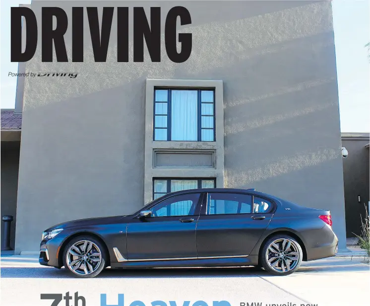  ?? PETER BLEAKNEY/DRIVING.CA ?? Arriving this summer, the 2018 BMW M760Li xDrive is an impressive Jekyll and Hyde machine, at home at the country club or the race track.