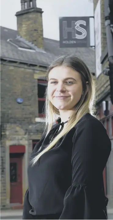  ??  ?? BREAKING BARRIERS: Brittany Clark is currently doing a graduate solicitor apprentice­ship at the Elland office of law firm Holden Smith.