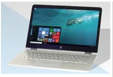  ??  ?? ABOVE HP brings a splash of style to its budget range of laptops
