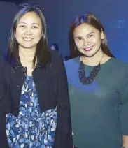  ??  ?? UnionBank’s Roxane Matsuda and Rica Leyritana.