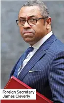  ?? ?? Foreign Secretary James Cleverly