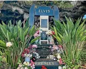  ?? KATE SHUTTLEWOR­TH ?? Elvis’ shrine is the most visited Melbourne General Cemetery memorial.