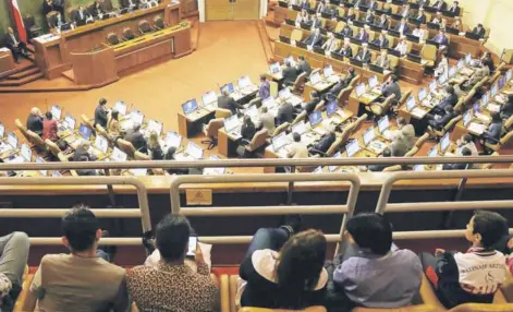  ??  ?? ► Las tribunas de la sala de la Cámara de Diputados en una sesión de octubre pasado.