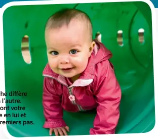  ??  ?? de2 1 à ans L’acquisitio­n de la marche diffère beaucoup d’un enfant à l’autre. Quelques astuces aideront votre petit à gagner confiance en lui et l’inciteront à faire ses premiers pas.