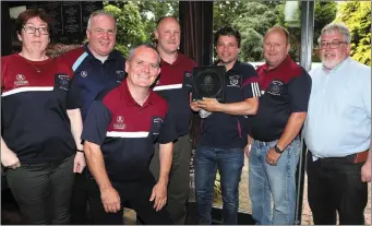  ?? Picture: Paul Connor ?? With the team’s Fair Play Award won at the Kennedy Cup were Ciara Kelly, Keith Wallace, Neil O’Brien, Mark Costigan, Fintan Cooper, Robbie Synnott and Eamon Kelly. Below left, Adam Fay, who was voted as Drogheda’s Player of the Tournament.