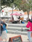  ?? ?? This week panpipes in Albufeira Square; next week accordions in the Park Bar!