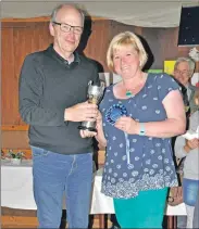  ??  ?? Heather MacPherson won The Oban Times Cup, presented by Peter Darling.